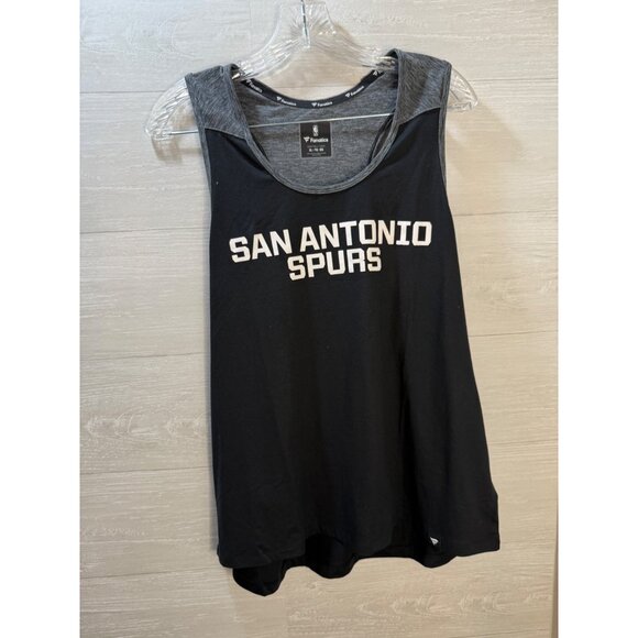 San Antonio Spurs Womens Fanatics Tank Top Black & Heather Gray Size XL - Picture 6 of 10